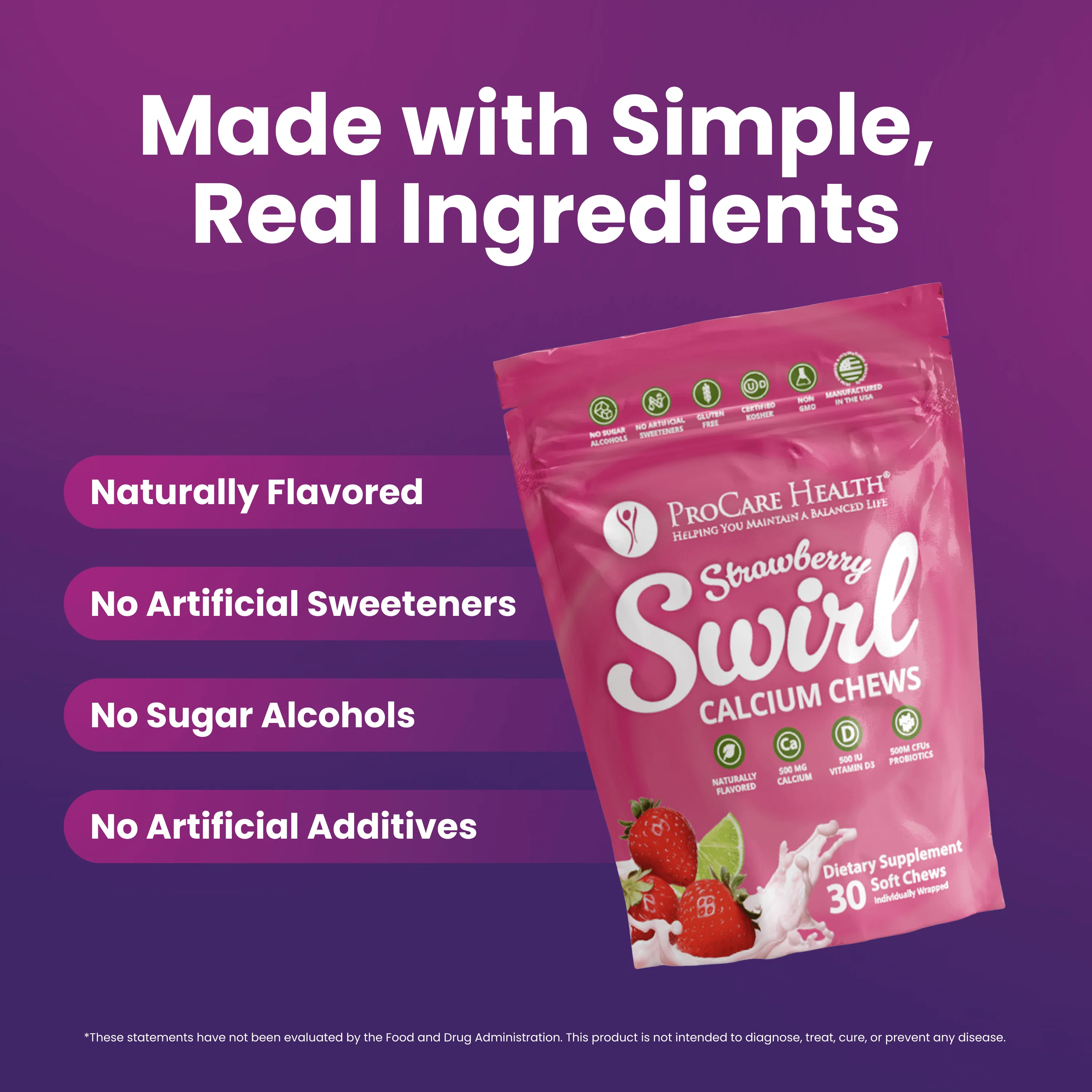Calcium Soft Chew | Strawberry Swirl - Image 4
