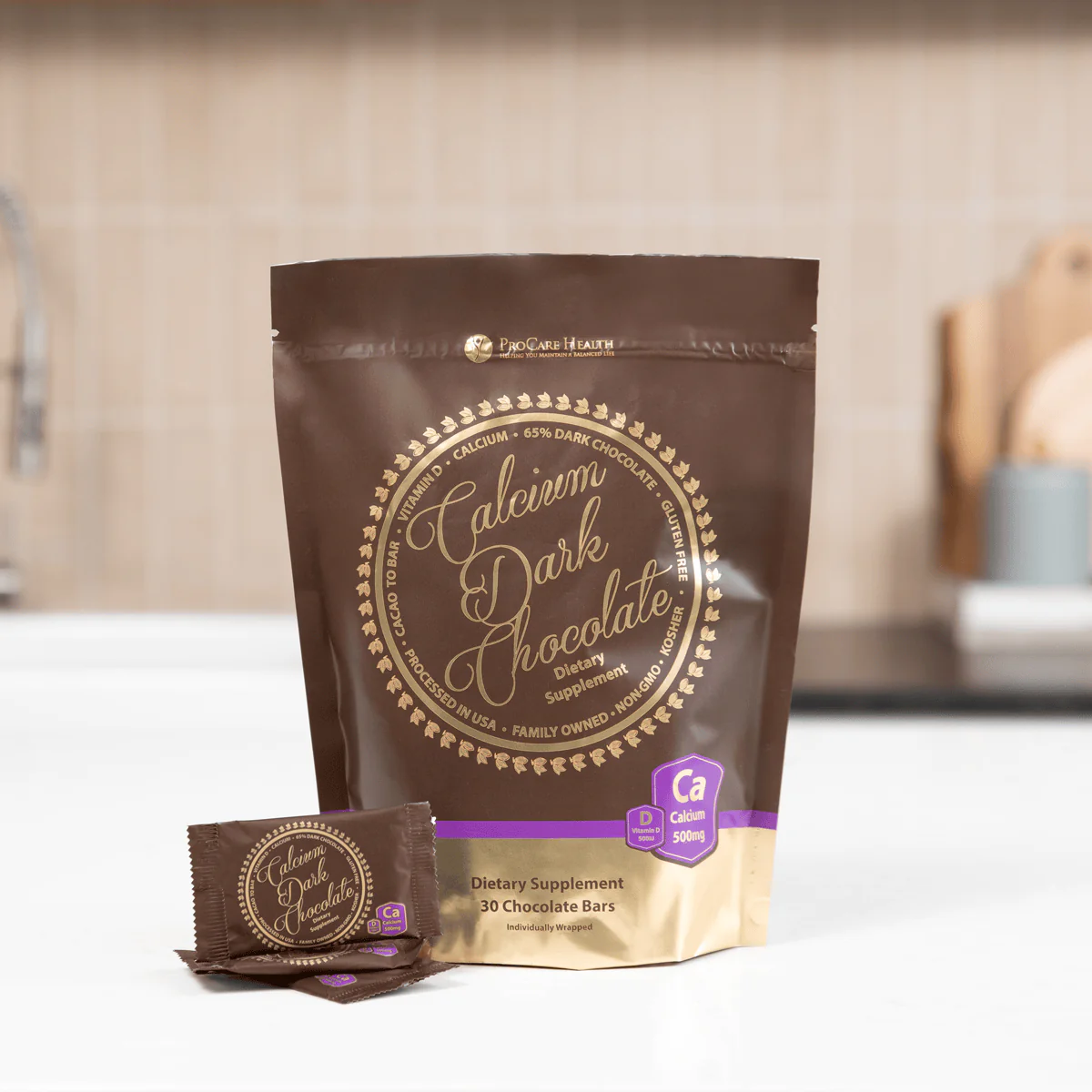 Dark Chocolate Calcium Bars - Image 3