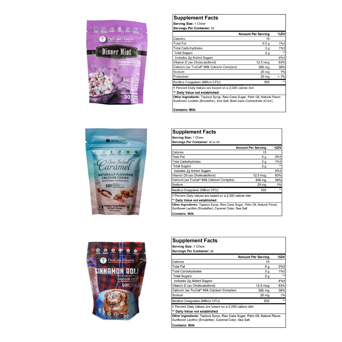 Calcium Soft Chew | Variety Pack | 90 Count - Image 5
