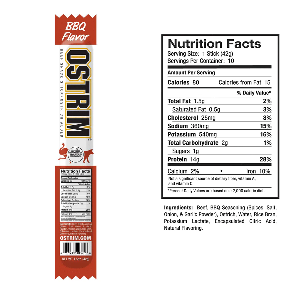 OSTRIM | Beef & Ostrich | Snack Sticks | BBQ - Image 3