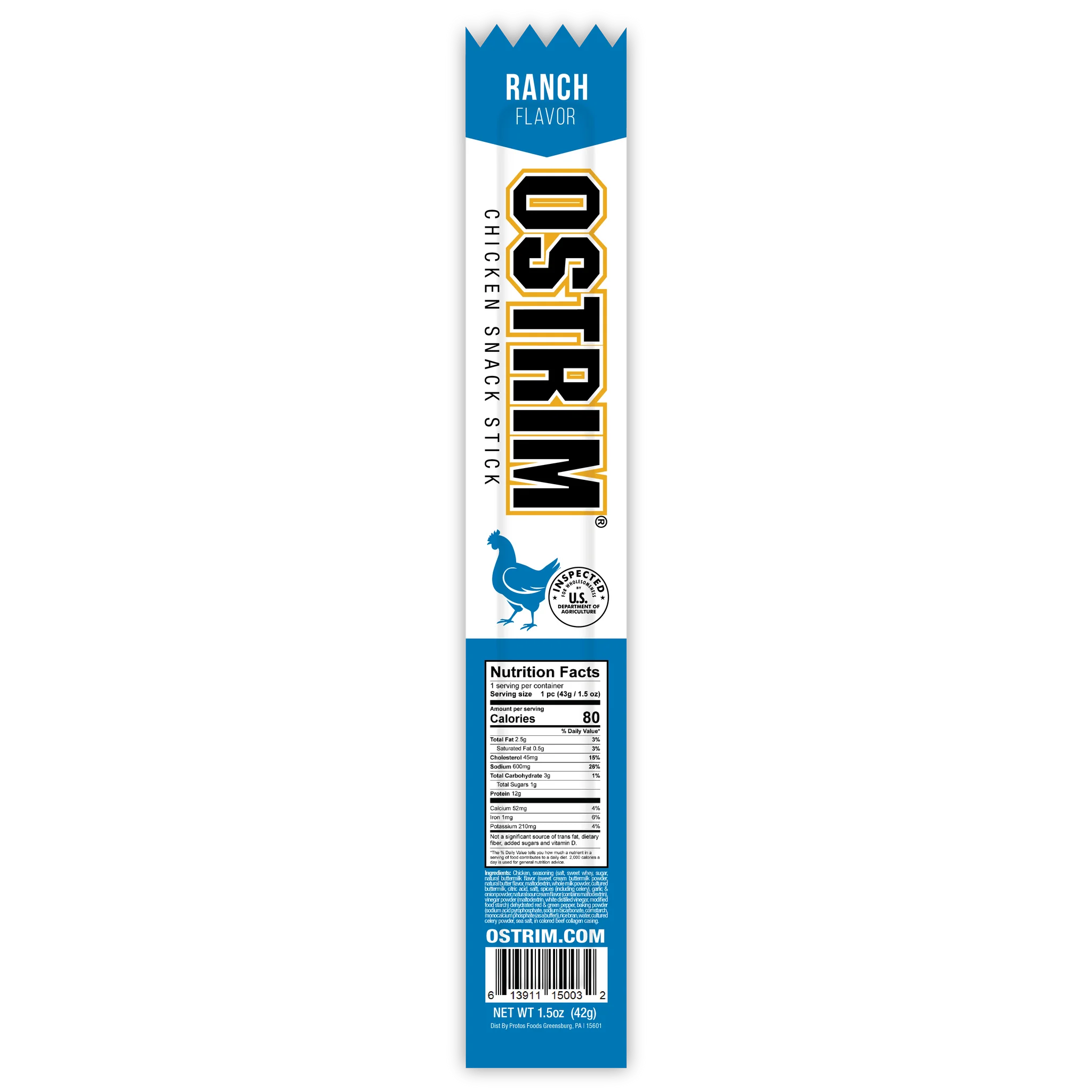 OSTRIM | Chicken | Snack Sticks | Ranch - Image 3