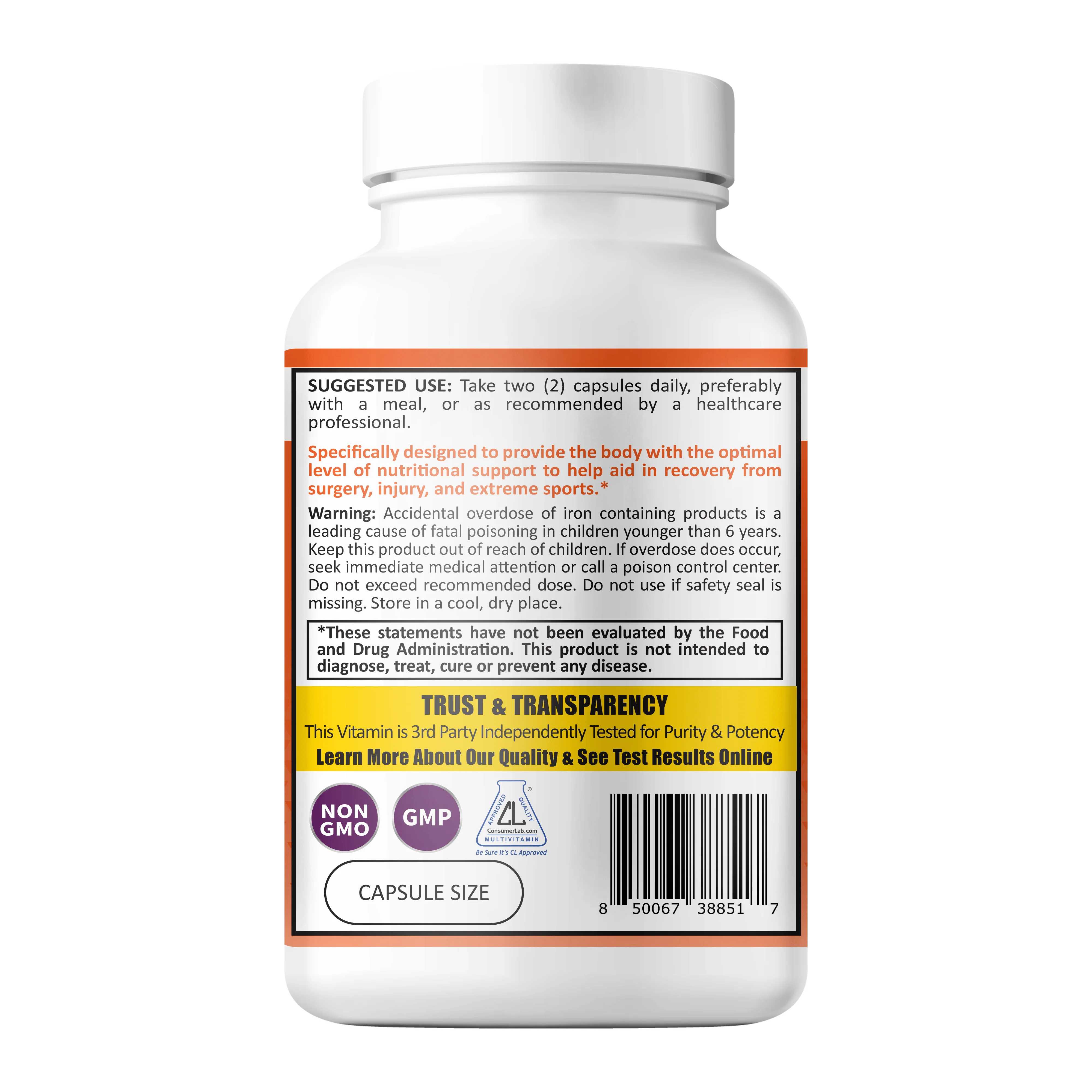 Wound Support+ | Advanced Recovery, Tissue & Collagen Support Capsules - Image 3
